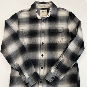 Vans Off The Wall Black Plaid Long Sleeve Button Down Shirt Vans Plaid Shirt 209